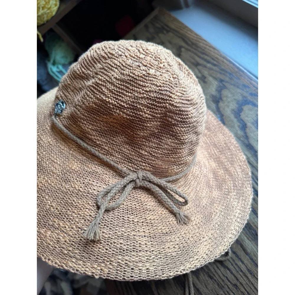 Banana Boat Womens Terracotta Orange Brown Wide Brim Sun Hat One Size Packable!